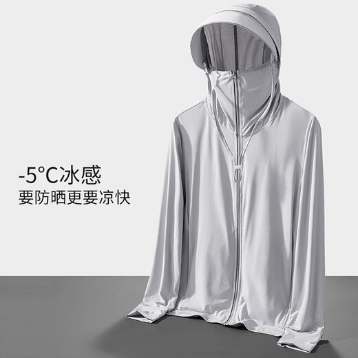 Jingxu Ice Silk Sun Protection Clothing Men's Summer Quick-Drying Breathable Jacket Outdoor Fishing Clothing Large Size Sports Running Couple Sun Protection Clothing Navy-Single Piece Main Picture Style 2XL Recommended Weight 130-145 Jin Jin is equal to about 0.5 kg
