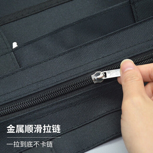 绿文学生手提袋文件袋拎书袋中小学生用补习袋补课包书袋饭盒袋学 7372补习袋-深蓝色1个装