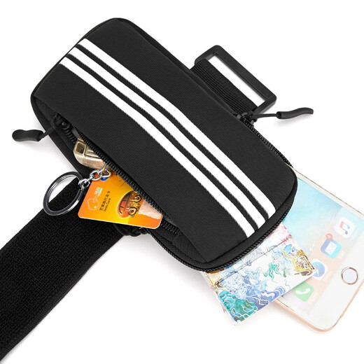 COZOK arm bag for men and women sports mobile phone bag arm cover 7 inch running sports armband for men and women wrist bag anti-fall sports waterproof black