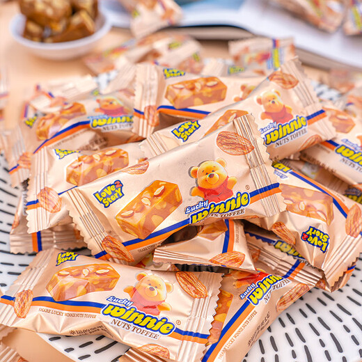 Natsume's friends Lucky Winnie nut toffee crisp wedding candy bulk casual snacks Lucky nut toffee 400g