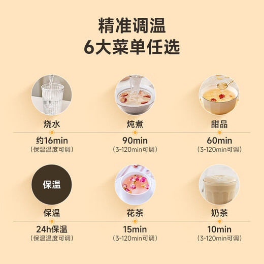 Feisenke mini health pot, one person health kettle, 0.6 liter teapot, all-glass small thermostatic kettle, office health cup, flower teapot, recommended gifts for Teacher's Day, hot-selling milk white model, exquisite life for 1-2 people, 0.6L