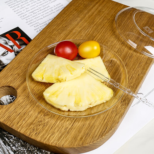 Jiamo disposable plates 13cm 5 inches 20 crystal plates cake dishes picnic snacks thickened aviation plates