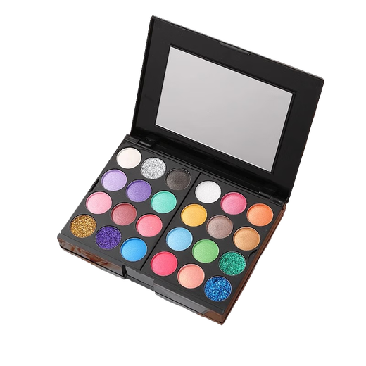 
CLCEY children's stage makeup set full set of New Year's Day gala June 1 Children's Day performance eye shadow palette pearlescent 39 color set one box + 5 brush + sequin eye shadow