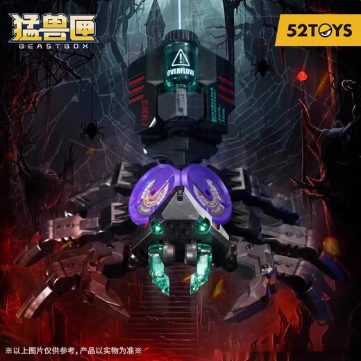 佳依乐网游周边猛兽匣 52TOYS猛兽匣黑蜘蛛再版艾萝瑞斯变形玩具可摆的 模型非拼装