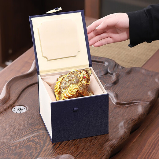 Haofeng Tea Pet Ornaments 2025 New Complete Tea Set Household Tea Ceremony Accessories Color Changing Fortune Mid-Autumn Festival Gift A Style Color Changing Golden Toad 8*11cm