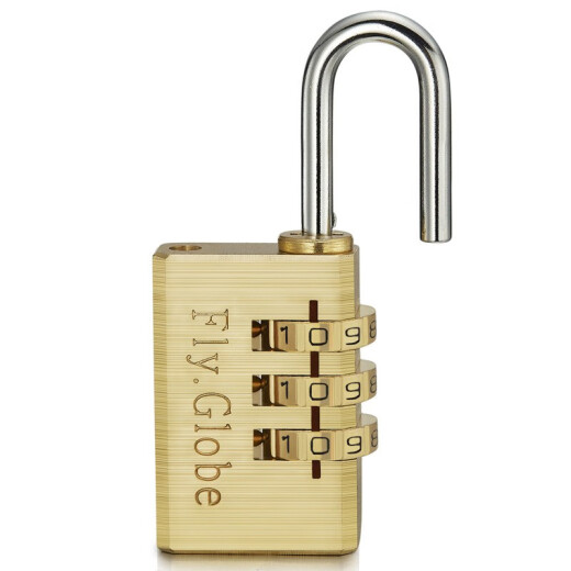 Fly.Globe combination lock suitcase copper padlock dormitory locker small lock luggage lock 320