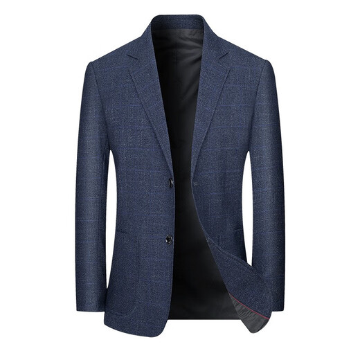 Denton Hepburn 2025 spring and autumn new plaid suit men's business casual suit middle-aged dad single suit men's jacket gray XL 180