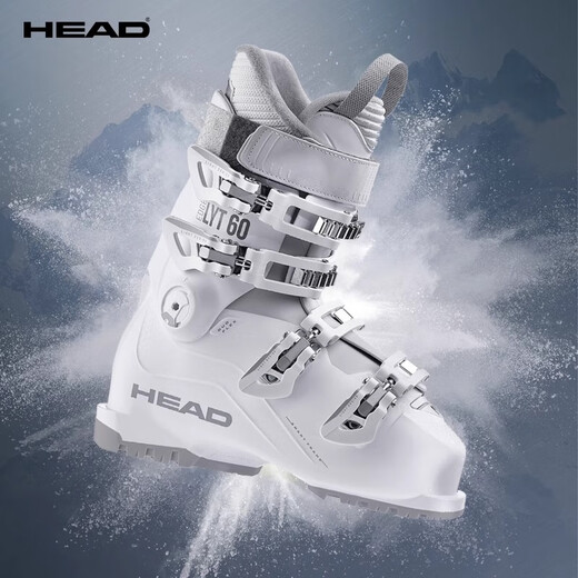 HEAD海德女款双板滑雪鞋宽版鞋楦初级石墨烯全地域EDGE刀锋 LYT 60W 白色 36