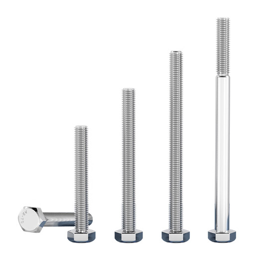 Fengji extended length M6M8M10M12-M20 304 stainless steel external hexagonal screw rod bolt*210x250-500 M20*350 tooth length 80 1 piece
