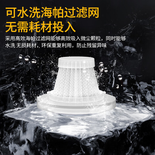 CHIGO Car Vacuum Cleaner Home High Suction Wireless Handheld Small Car Desktop Portable New Energy Dust Collector