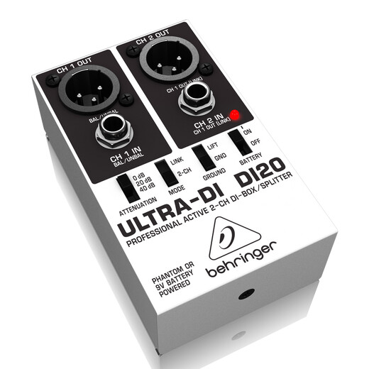 Behringer DI100 DI20 Behringer musical instrument DI box pre-effector stage noise canceling guitar keyboard bass DI box DI20 dual channel DI