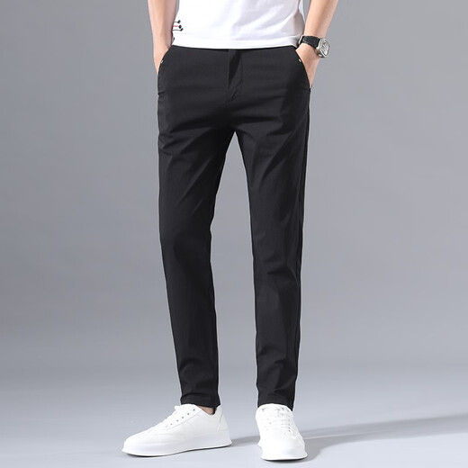 
BPZ casual pants men's summer thin elastic strap elastic trousers small feet pants fashionable slim pants men's pants 9118 khaki + 9118 light green 32 size suitable for weight 1355 Jin [Jin equals 0.5 kg]-145 Jin [Jin equals 0.5 kg]