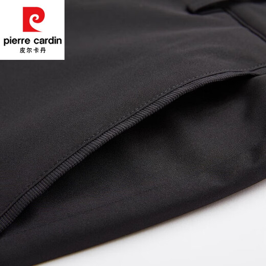 皮尔卡丹（pierre cardin）羽绒裤男外穿休闲裤冬季加厚商务男士西裤中年爸爸装保暖长裤子男 9230黑色 L