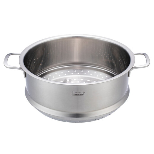Momscook stainless steel steamer set 28 multi-layer steaming grid steamer 304 double-layer thickened universal soup pot steamer dual-purpose MT2814ST2 steamer - 2 layers 28cm