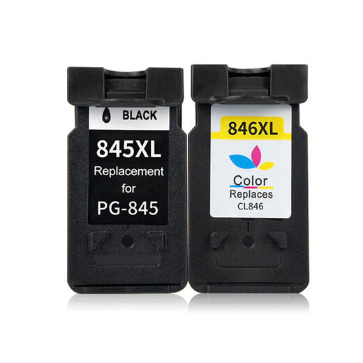 
Hongmiao Applicable Canon TS3480 Ink Cartridge Canon ts3480 Home Printing Color Inkjet Multi-Function All-in-One Machine 845 Ink Box 846 Ink [Black Ink Cartridge Large Capacity] About 600 Pages Cannot Add Ink