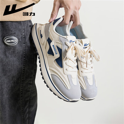 Warrior official men's shoes winter sports shoes men's versatile casual running shoes men's trendy leather dad shoes