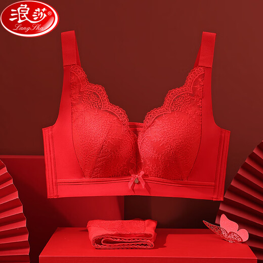 Langsha large size bra set for the year of the animal, big red, big breasts, smaller breasts, year of the horse, full cup bra, underwear for women