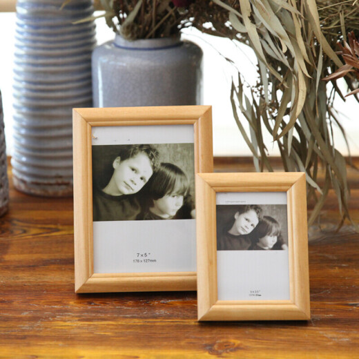 Solid wood photo frame table wall hanging custom 567810121620 inch photo frame without painting modern minimalist living room bedside bedroom photo wall mounting modern black 16 inch 406*305MM without bracket