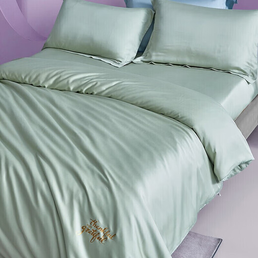 LOVO Luolai Life Lefu velvet three-piece set Thickened warmth kit Bed linen bedding 150*215cm coffee color