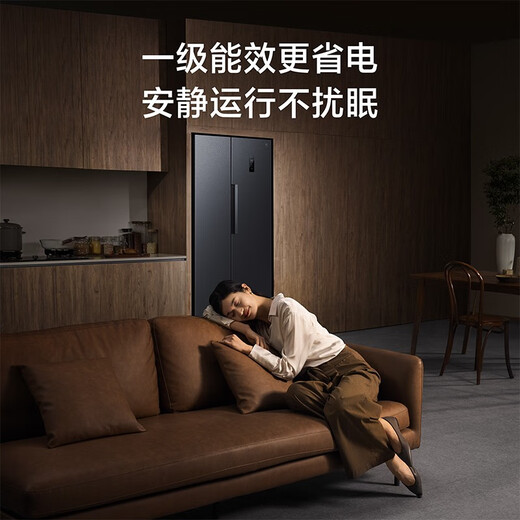 Mijia Xiaomi national subsidy up to 20% 501 liter refrigerator double door double door household refrigerator air-cooled frost-free silver ion sterilization first-level energy efficiency BCD-501WMSA