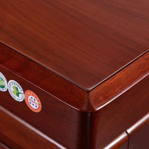 ZHONGWEI Chinese style boss desk president desk solid wood leather manager desk computer desk executive desk 2 meters including cabinet