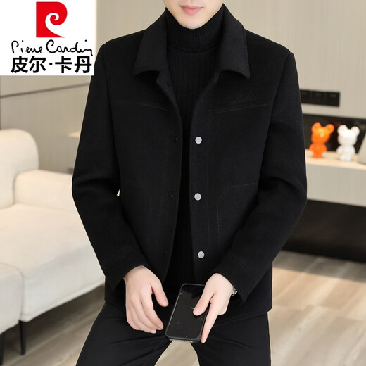 Piercadam Wolljacke Herrenherbst- und Winter doppelseitige Wolljacke Herren-Geleder Dicke Wolle Kurzwolle Doppelseitige Wolle B2308 Grau 3xL (150-165jin [Jin gleich 0,5 kg])