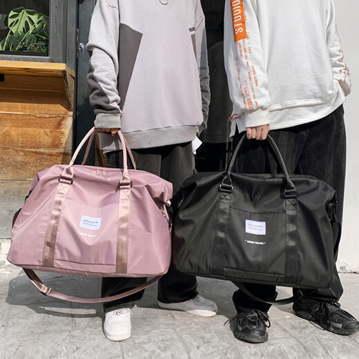 Lohas travel bag men's portable large-capacity luggage bag portable trolley case short-distance business trip boarding simple storage bag