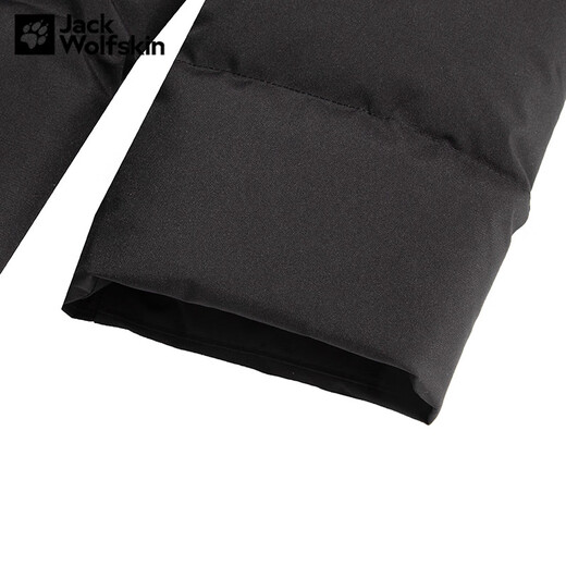 Jack Wolfskin Wolf Claw Down Jacket Men's Autumn and Winter Outdoor Sports Windproof Warm and Coldproof Hooded 700 Puff Down Jacket Men 3071-6000/Black/It is recommended to take one size larger 3XL 185/112A Down Filling Capacity 329G