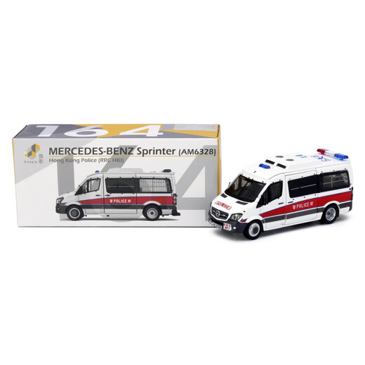 微影TINY164香港警车奔驰斯宾特爆炸处理课EOD冲锋车1/64合金车模 1/76 134爆炸品处理课(AM9894)