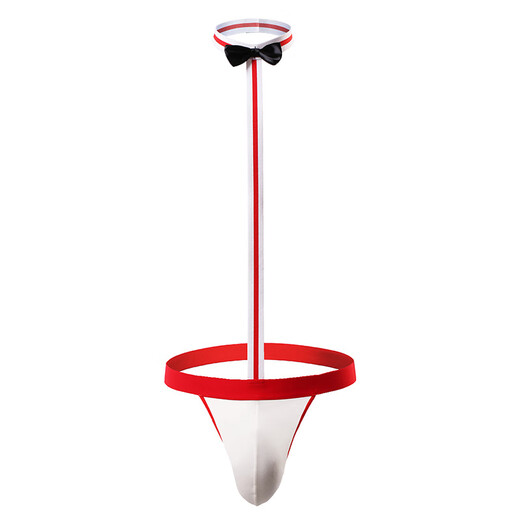 Men's sexy underwear, thong, passionate buttocks, no need to take off, sexy and passionate gay GAY physiological bed teasing, one-size-fits-all 2-color underwear + Gushengtang men's spray 10ml