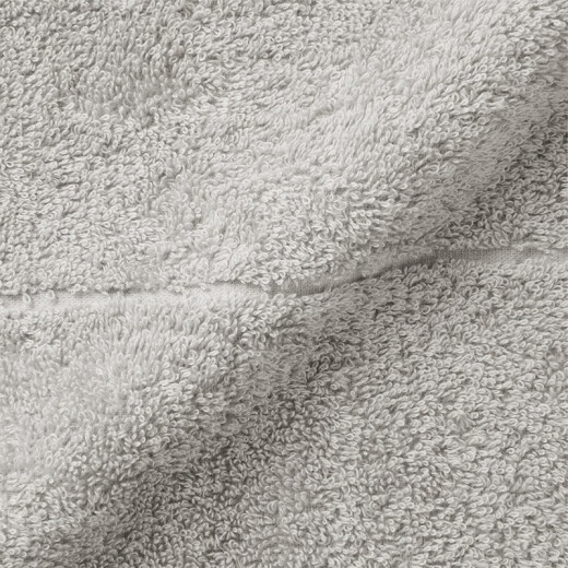 MUJI cotton velvet bath towel pure cotton soft extra large quick-drying absorbent bath towel light gray 70*140cm