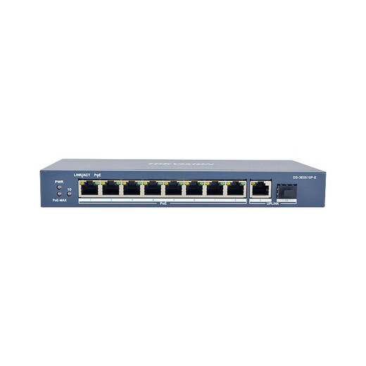 HIKVISION HIKVISION HIKVISION 10-PORT FULL Gigabit Poe Commutateur de réseau Câble de réseau Splitter du réseau DS-3E0510P-E