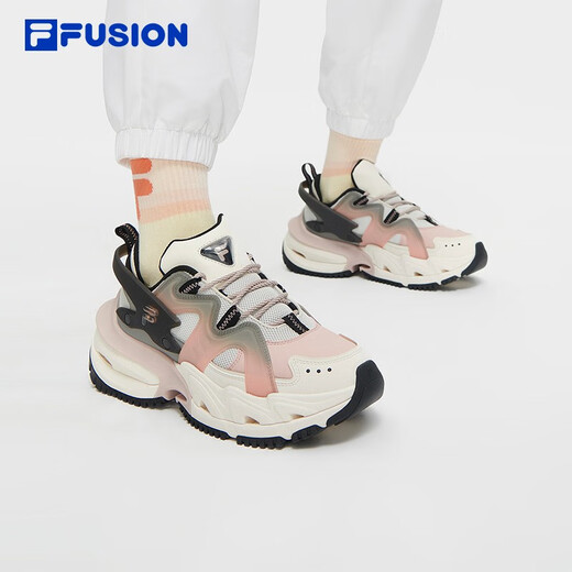 FILA FUSION Fila Fashion Brand Women's Shoes Armor Shoes Future Trendy Shoes Casual Shoes Daddy Shoes Milk White/Smoke Rose-GC 35.5