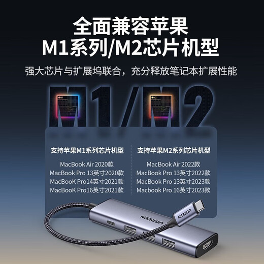 Зеленая сеть типа C Dock Dock USB-C Converter Thunderbolt 4 Dock Dock Dock Thunderbolt 3 дифтайдер HDMI-кабельный кабельный кабельный кабельный концентратор Universal MacBook ноутбук iPad планшет 10-в-1 [HDMI+VGA+сетевая карта+Audio] 15601