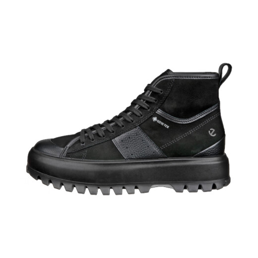 ECCO women's GTX waterproof high-top Martin boots non-slip wear-resistant outdoor sports shoes 860403 51052-Black 36