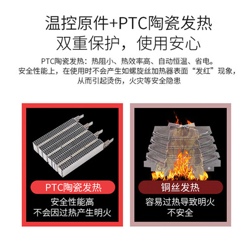 Xiaomi Yisu Heater Heater Home Bedroom Electric Heater Silent Mini Small Sun Heater Office Desktop Electric Fan Electricity-Saving Heater Fan PTC Ceramic Cute Creative Gift Matte White Dual Temperature Control Dual Gears 800w