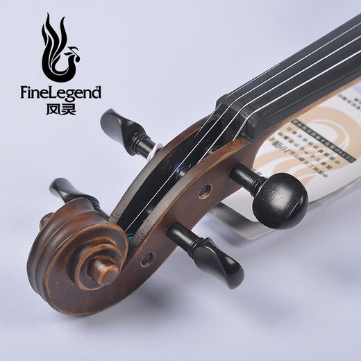 Fengling Violín Importado Material europeo Europeo Hecho a mano Solid Wood para principiantes Examen de grado para adultos Profesional Instrumento de juego FLV2111 2111-Bright Light-4/4