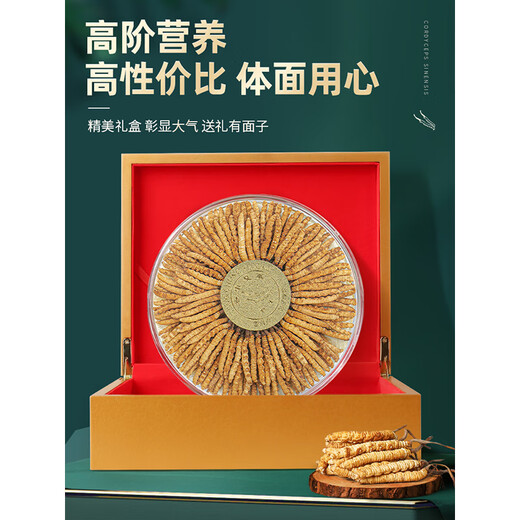 
Juhetai First Cordyceps gift box New Year's goods for holiday gifts for family members, elders, and elderly health nourishing nutritional supplements Xiangyun style - 5 sticks/gram [20 grams pack 100 sticks]