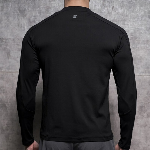 Lutielang Cardigan Zipper Sports Jacket Men's Sports Student Baseball Uniform Cycling Suit Stand Collar Jacket Fitness Training Black XXL