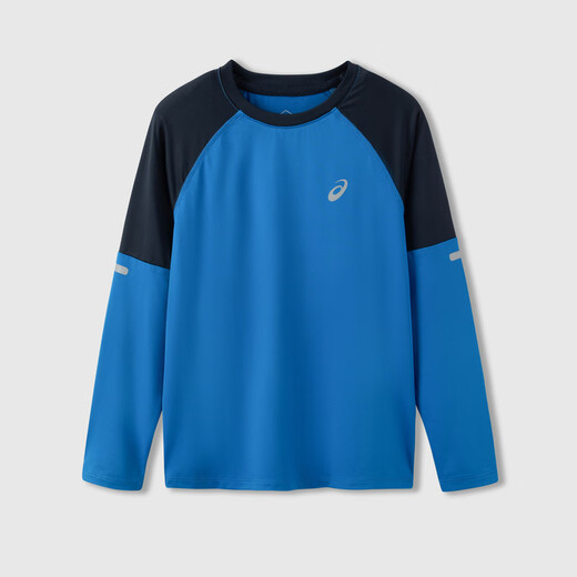 ASICS children's clothing children's sports long-sleeved knitted T-shirt moisture-absorbent and quick-drying inner wear spring new model 8851 ASICS blue 160 cm