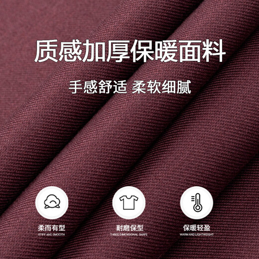 Shanshan [100% Woll Inner Liner] Verdickter warmes Hemd-Langarm-Wintergeschäft und Velvet dickes Hemd FQC2230819-863 Warm 42