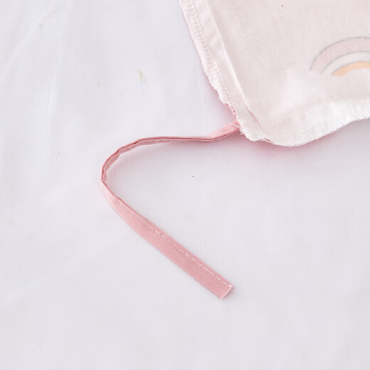 MERCURY Kids Kindergarten Cotton Antibacterial Mattress Cover (Cream Powder/Pink Peach) 60cm 135cm Infant Category A