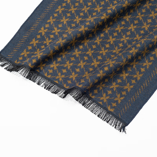 Da Vinci Passwort Herrenseide Jacquard Velvet Schal im Winter Vielseitige Maulbeer -Seidenschalge. Verdickte Warmschal für Freund 1##