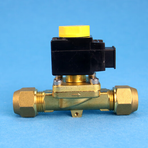 XMSJ Que Panluo Magnetventil Hongsen Kartentyp Magnetventil 10 Serie Kühlpraxis Zwei-Wege-Magnetventil Kühlpraxis Kühlung 1098/7 (22 mm Schweißanschluss 220 V)