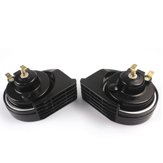 Medea car snail horn 12V super loud waterproof car motorcycle electric vehicle universal modified ultra-thin high and low two-tone whistle horn bass one horn