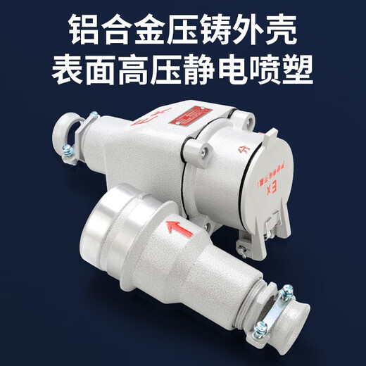 CHAXFB AC-16 explosion-proof plug explosion-proof socket plug socket 16A220V (3 core) straight plug type