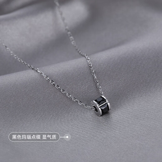 Ai Ying'er small waist necklace women's silver clavicle chain high-end fashion pendant Valentine's Day birthday gift for girlfriend and wife white small waist necklace