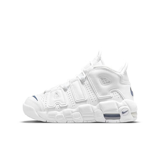 Nike (Nike) Chaussures féminines 2025 Été Nouveau air plus uptempo Pippen Chaussures de basket-ball absorbant les chocs et chaussures décontractées DH9719-100 White 39