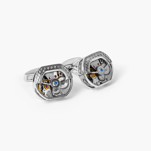 
TATEOSSIAN [Global Limited] Sapphire movement gear cufflinks men's French sleeve nail fashion jewelry birthday gift Sapphire movement cufflinks (300 pairs)