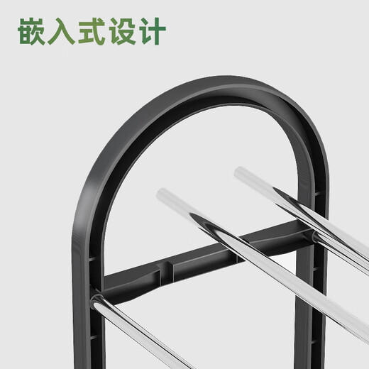 安尔雅 鞋架门口多层简易鞋柜客厅宿舍出租房收纳架子加粗  四层50cm